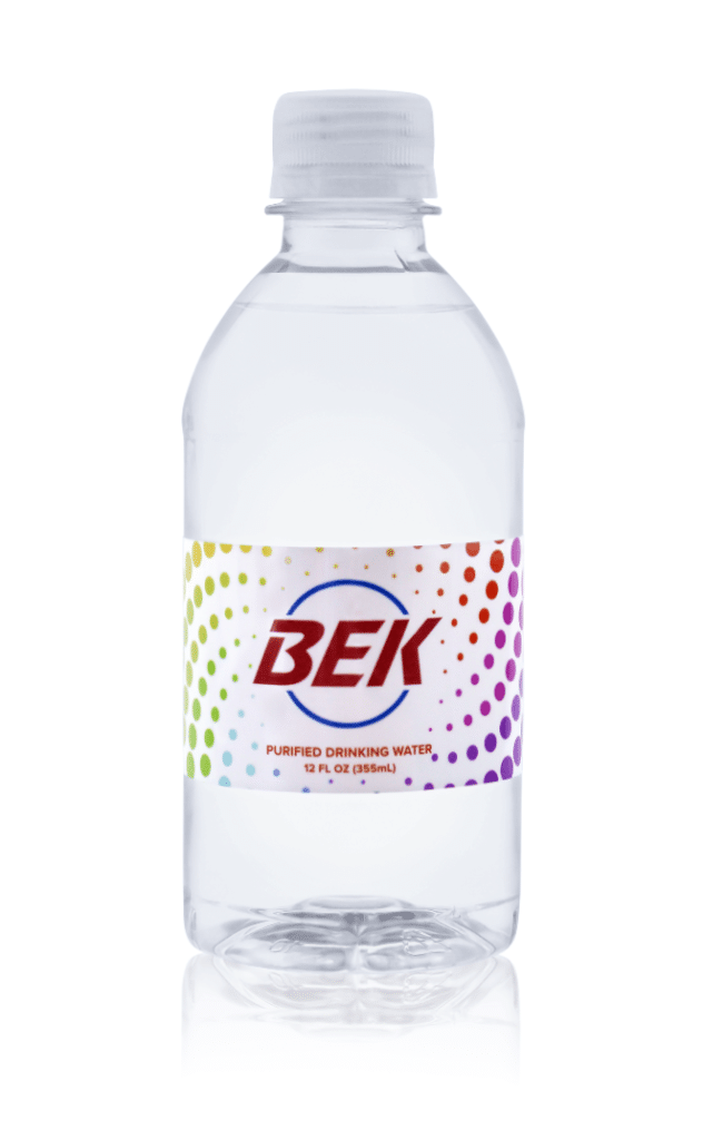 Custom Label Bottled Water produced by Glacier Beverage