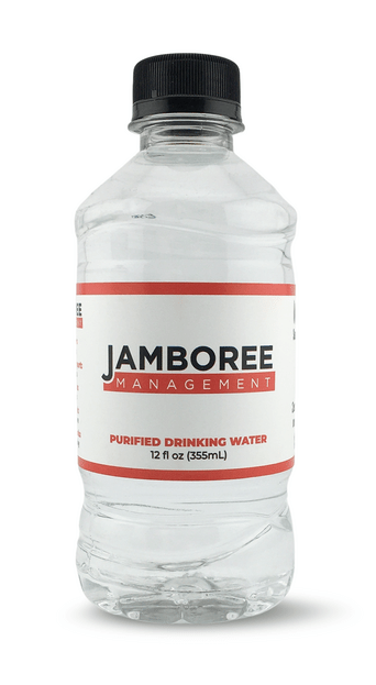 12 oz Jamboree custom label water by Glacier Beverage