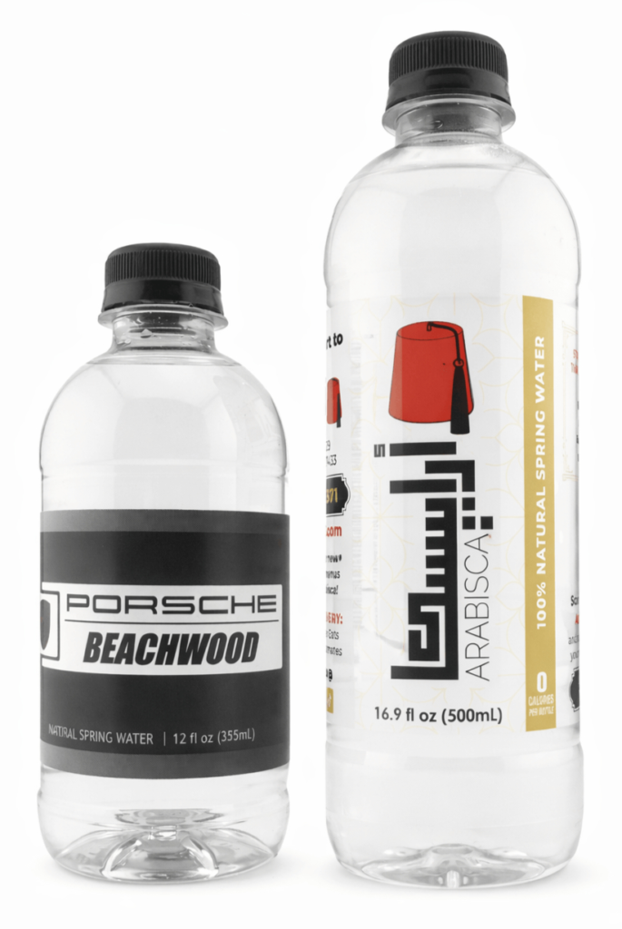 Premium custom waters by Glacier Beverage, fully recyclable and BPA-Free!